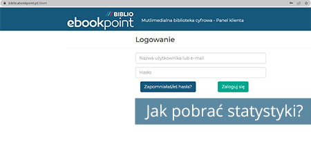 Jak pobrać statystyki w ebookpoint BIBLIO?